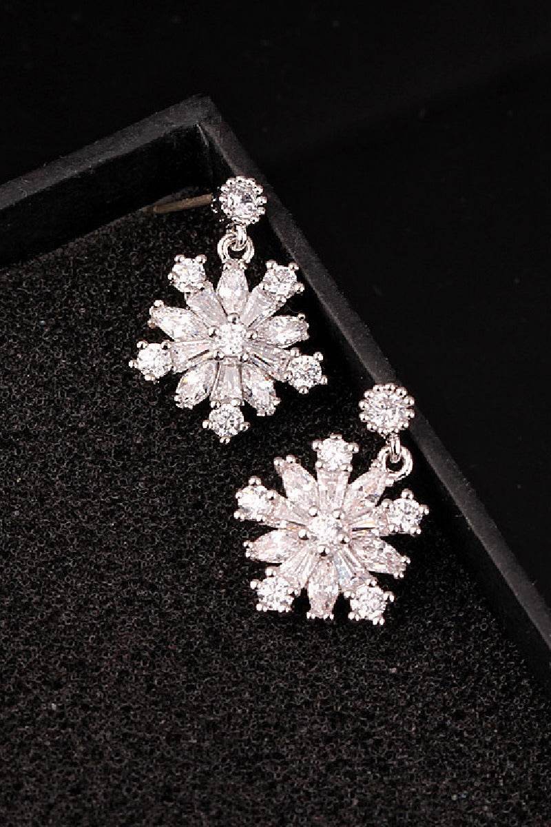 Luxurious Rhinestone Drop Earrings 791529625682 - COCOMELODY